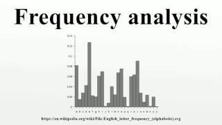 Frequency analysis