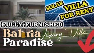 Bahria Paradise Furnished Villa For Rent | Bahria Town Karachi