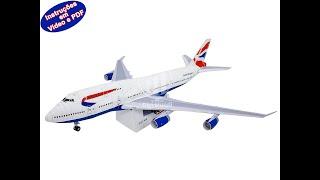 Maquete de Papel para Montar 56 - Avião Jumbo 747 - Trabalho Escolar