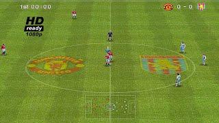 PES 6 - Manchester united vs Aston Villa [Gameplay]