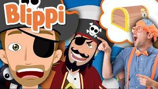 Blippi | Pirate Song + MORE ! | Learn with Blippi | Song for Kids | Educational Videos for Kids