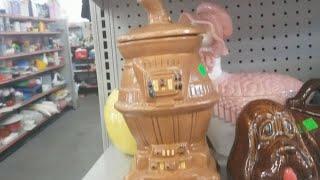 Come Thrift With Me -- Vintage Cookie Jars & Planters -- REALLY Good Xstitch Patterns