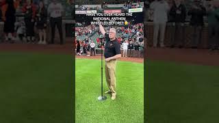 Man whistles the National Anthem at Baltimore Orioles game