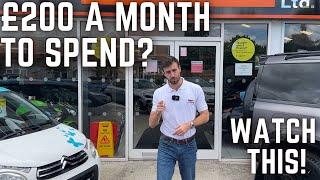 Looking to spend under £200 a month on a car? WATCH THIS VIDEO.