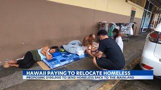 Hawaii plans to relocate homeless back to the mainland with their families