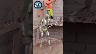 रोबोट कैसे मकान बनाने का काम करता है How to Construct Robot #robot #viral