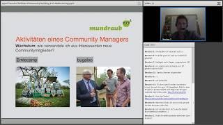 openTransfer Akademie Webinar "Community building & Crowdsourcing" mit Kai von mundraub