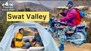 Islamabad to Swat Valley tour Vlog || Exploring on 125 Honda | malam jabba