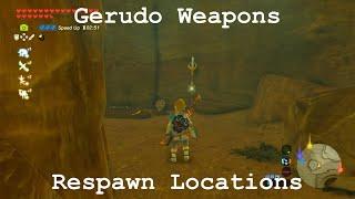 Respawnable Gerudo Weapons Location - The Legend of Zelda: Breath of the Wild