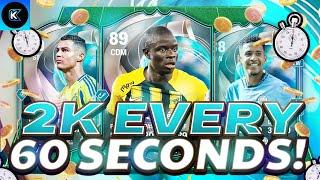 OMG! 2K EVERY 60 SECONDS EAFC 25 BEST TRADING METHOD (EA FC 25 SNIPING FILTERS & FLIPPING)