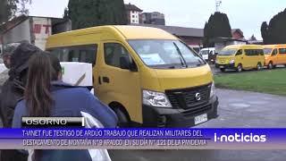 T-VINET hoy acompañóa los funcionarios del destacamento de montaña N°9 Arauco de Osorno.