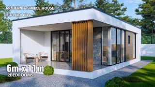 Simple and modern House | 6m x 11m (66sqm) Box type