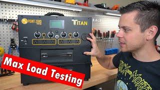 Titan Solar Generator: Max Load Test, Battery Expansion, 12V Charging and more!