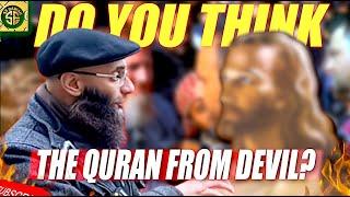 IS THE QURAN FROM DEVIL? HAMZA & CHRISTIAN| SPEAKERS CORNER