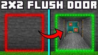  Minecraft Bedrock 1.20 | Easy 2x2 Flush Piston Door Tutorial!