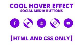 Cool Hover Effect on Social Media Buttons in HTML & CSS | CodingNepal