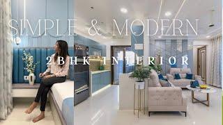 Simple & Modern | 2BHK home interior design | Interior Design ideas| Runal Gateway |Pune