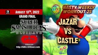 #GGtoor SMASH BROS. ULTIMATE : Nasty Weekly Workout 25 Grand Finals -  JaZaR Vs Castle