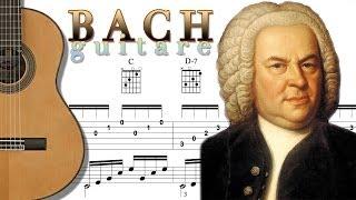 TUTO - BACH PRELUDIUM GUITAR - Tablature + Chords - FINGERSTYLE ARPPEGGIO