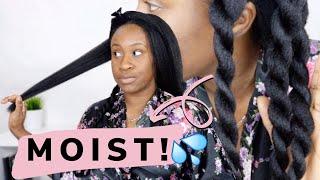 HOW I MOISTURIZE AND SEAL MY RELAXED HAIR - UPDATED | RELAXED