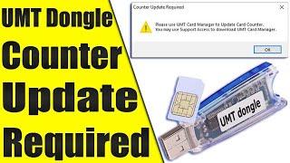 UMT Counter Update Required | Please use UMT Card Manager to Update Card Counter | Umt Renewal Price