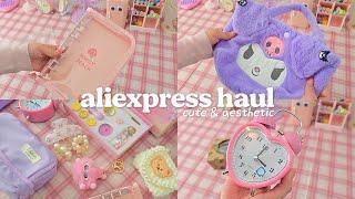 aliexpress haul and unboxing  cute and aesthetic items 🩷 stationery, accessorie