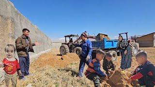 Babak's family return to Babak village after a few days of work returns to the village