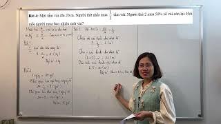 Toán 6-Tìm giá trị phân số-Phần 1
