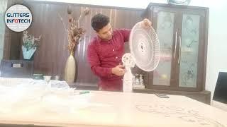 Usha Maxx Air Pedestal 400mm Fan (white) | Unboxing & Assembling | Review (Hindi)| GlittersInfotech