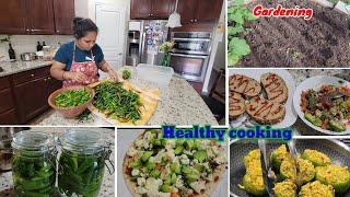 Healthy cooking easy recipes| Fall gardening| canning| Indian Mom in USA