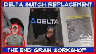 How to replace a switch on a Delta Belt Sander - The End Grain Workshop