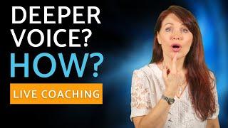 Making Your Voice Sound Deeper - The Sound of Authority | LIVE