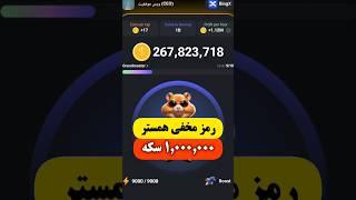 رمز مخفی همستر کامبت برای دریافت یک میلیون سکه @HamsterKombat_Official