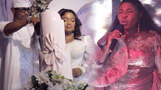 WATCH MOMENT TOPE ALABI DAUGHTER & HUSBAND CUT THEIR  WEDDING CAKE AND HEAR WHAT TOPE ALABI SAYS...