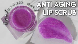 How to Make Hyaluronic Acid Anti Aging Lip Scrub - FREE RECIPE