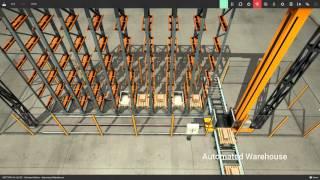 Automated Warehouse - FACTORY I/O Scene