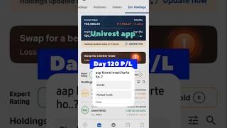 Univest App Day 120 Profit/Loss  | কত লাভ?  #StockMarket #GrowWithArgha #shorts