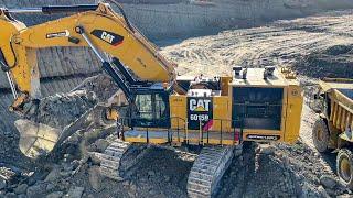 Caterpillar 6015B Excavator Loading Caterpillar Dumpers - Sotiriadis/ Labrianidis Mining Works