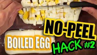 NO PEEL Boiled Egg Shell HACK #2 - Another method to NO PEELING Any Egg Shells! (Soft-Med-Hard Boil)