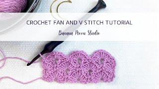 Crochet Fan and V Stitch Tutorial