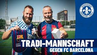 Lilien holen sich Tipps von Hansi Flick und schlagen Barca | Traditionsmannschaft beim FC Barcelona