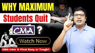 CMA Inter & Final Easy or Tough? | Let's Know it From CA/CMA Santosh Kumar Sir