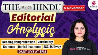 Editorial Analysis 5 Nov 2024 | The Hindu Editorial Today, Vocab, Reading, Grammar | Harshita Ma'am