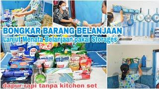 BONGKAR BELANJA BULANAN | MENATA BELANJA BULANAN | KEGIATAN DIDAPUR BIRU