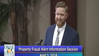 Property Fraud Alert Session 2018