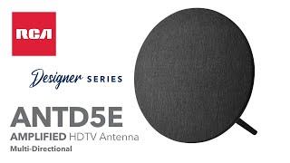 RCA ANTD5E Amplified Multi-Directional HDTV Fabric Antenna