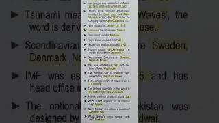 Learn General knowledge | one liner gk #shorts #viral