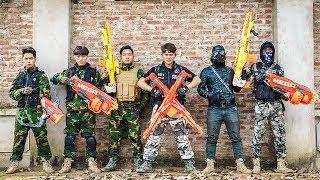 LTT Game Nerf War : special Mission Winter Warriors Nerf Guns Fight Criminal group Rocket