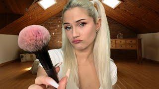 ASMR Toxic Friend Secretly in Love With You Does Your Valentine's Day Makeup (WLW Roleplay)