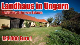 UNGARN LANDHAUS BALATON NORDSEITE MIT GROSSEM GRUNDSTÜCK